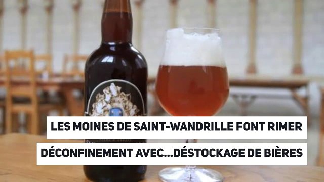 Les moines de Saint-Wandrille font rimer déconfinement avec…déstockage de bières