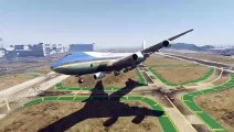 Tramp ▶️ Air Force One Plane Emergency Landing at Aircraft Carrier in GTA 5! (Two Engines Failed)