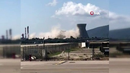 İsrail'de soğutma kulesi çöktü