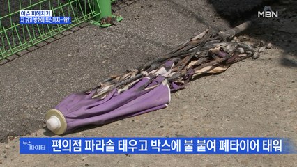 MBN 뉴스파이터-불 지르고 차 긁고 투신한 몽골 여성…왜?
