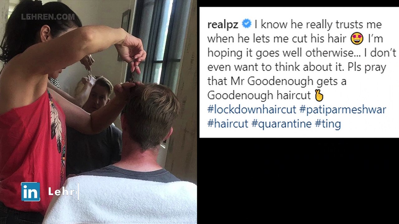 Preity Zinta Turns BARBER For Husband Gene Goodenough