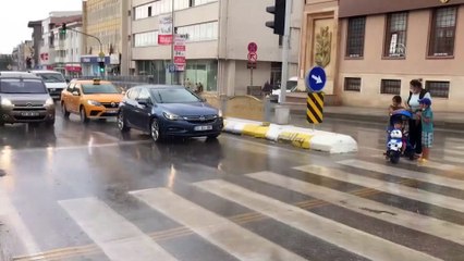 Şiddetli yağış ve dolu etkili oldu - EDİRNE