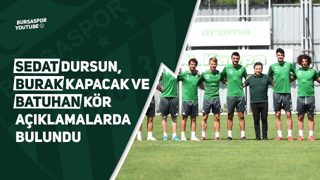 Genç Futbolcularımız Sedat Dursun, Burak Kapacak ve Batuhan Kör Açıklamalarda Bulundu