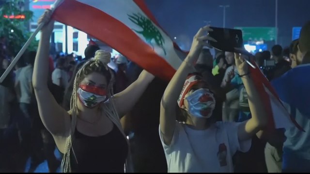 Protests rock Lebanon as currency collapses