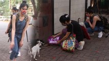Adah Sharma Steps Out To Feed Stray Animals