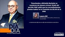 Timochenko y Michelle Bachelet se reunieron de manera virtual. El jefe del partido FARC pidió que los excombatientes puedan hablar en la Comisión de DD.HH de la ONU