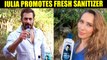 Salman Khan's GF lulia Vantur Promote FRESH SANITIZER