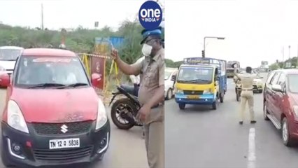 சென்னையை விட்டு வெளியேறும் மக்கள்.. ! இ –பாஸ் இல்லாத வாகனங்கள் தடுத்து நிறுத்தம்!