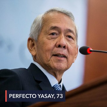 Duterte's first foreign secretary Perfecto Yasay Jr dies