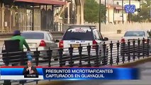 Dos presuntos microtraficantes fueron capturados al norte de Guayaquil