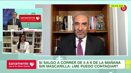 Sanamente con el Doctor Elmer Huerta: ¿Me puedo contagiar si salgo a correr sin mascarilla? (HOY)