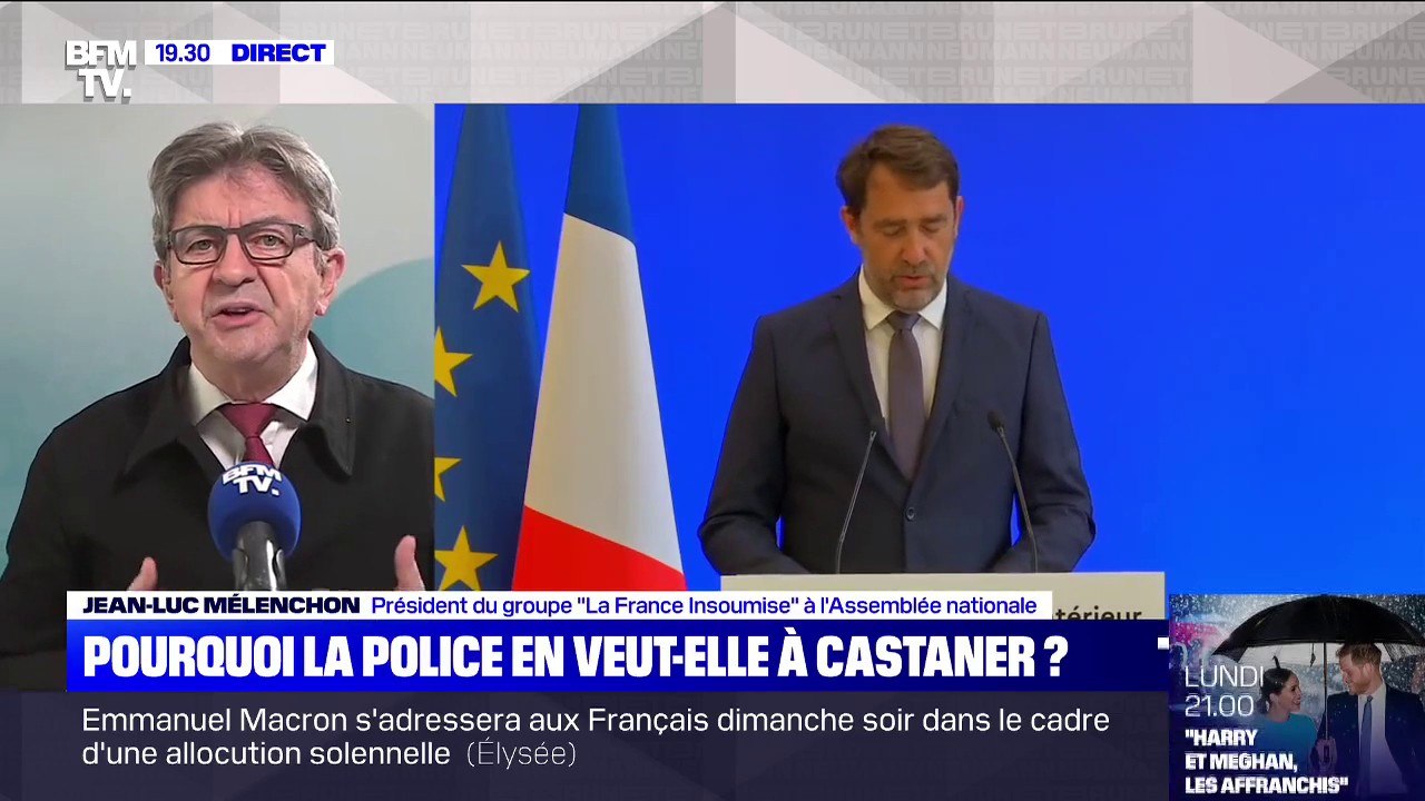 Jean-Luc Mélenchon: "Le grand responsable de ce chaos c'est [Christophe Castaner] et la hiérarchie" policière