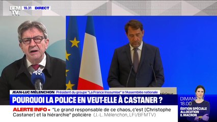 Jean-Luc Mélenchon: "Le ministre n'a rien fait quand il est devenu évident que l'IGPN était devenur une machine à blanchir"