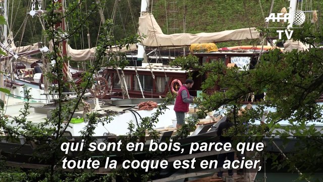 Le Bel Espoir, mythique trois-mâts du père Jaouen, restauré dans un chantier d'insertion