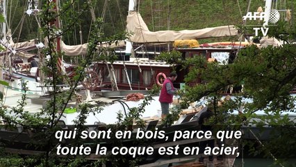 Le Bel Espoir, mythique trois-mâts du père Jaouen, restauré dans un chantier d'insertion