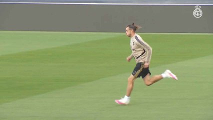 Entrenamiento del Real Madrid este viernes preparando la visita del Eibar al Alfredo Di Stefano