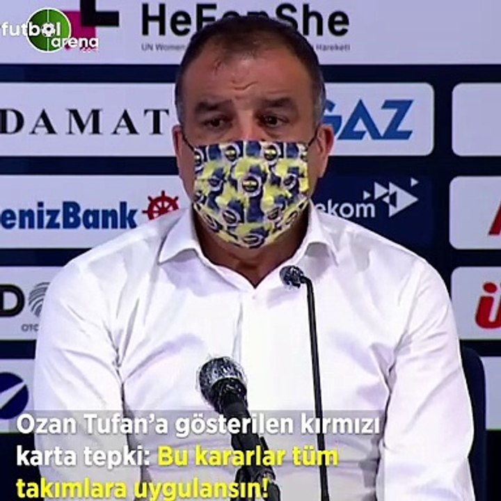 Tahir Karapınar 'dan Ozan Tufan'a gösterilen kırmızı karta tepki