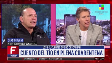 Sergio Berni: "En los últimos días creció el delito"