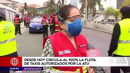 Edición Mediodía: Desde hoy circula al 100 % la flota de taxis autorizados por la ATU