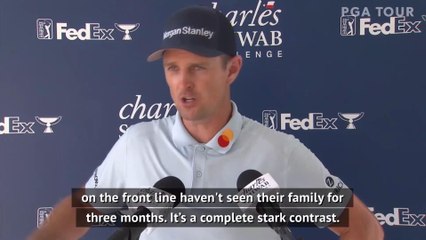 Rose 'honoured' to see caddy wear name of healthcare worker during PGA Tour event