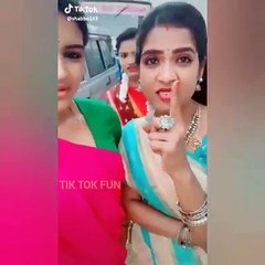 zee Tamil actress beautiful tik tok video