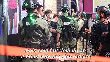 Manifestation à Hong Kong un an après d'importants heurts avec la police