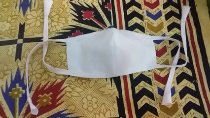 How to make new design mask without elastic at home.