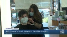 Big changes inside salons and barbershops after reopening