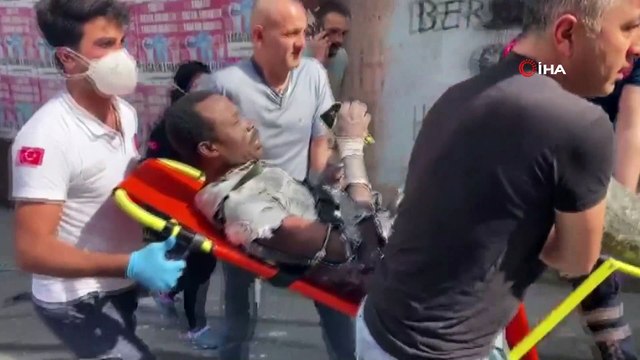 Beyoğlu Okmeydanı'nda bir iş yerinde patlama meydana geldi