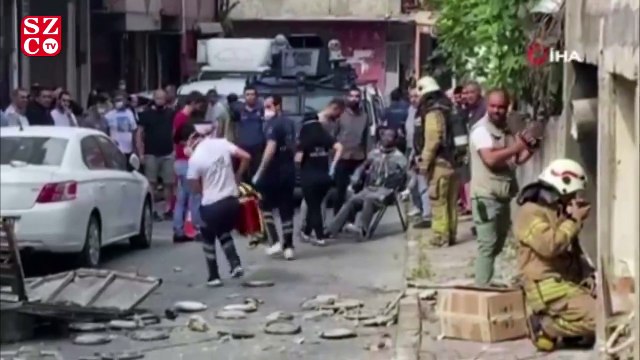 Okmeydanı'nda bir iş yerinde patlama meydana geldi