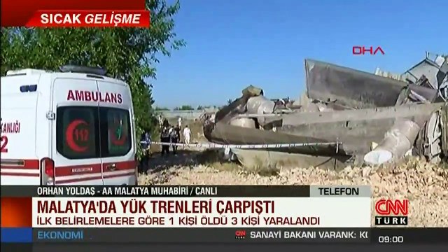 Son dakika! İki yük treni çarpıştı: Ölü ve yaralılar var | Video