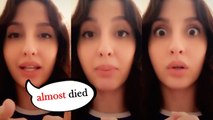 FUNNY! Nora Fatehi almost died Doing the Challenge Of Gulabo Sitabo