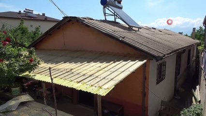 Düğünden evlerine dönen çift çöken tavanla hayatlarının şokunu yaşadı