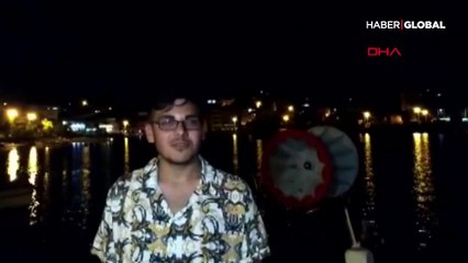 Bartın'da denizde çakal şaşkınlığı