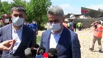 Malatya Valisi Aydın Baruş tren kazası bölgesinde konuştu