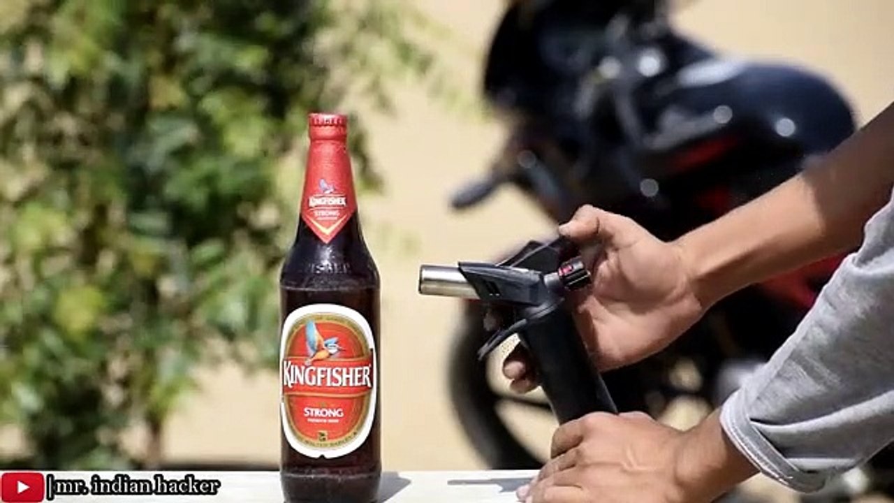 Gas torch vs Chilled Beer - gone wrong