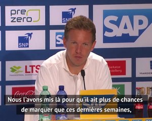 31e j. - Nagelsmann sur Olmo : "Il veut qu'on lui donne sa chance, cela me plaît"