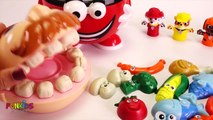 Feeding Mr. Play Doh Head Pretend BBQ Barbecue Playset Hamburger Chicken Corn with Surprise Toys!_2