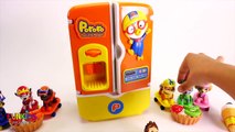 Paw Patrol on Skate Boards Learn Food Names with Pororo Fridge_2