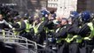 Riot police clash with right-wing protesters during protest in central London