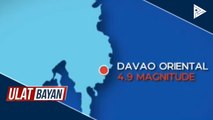 4.9 magnitude na lindol, tumama sa Davao Oriental kaninang umaga