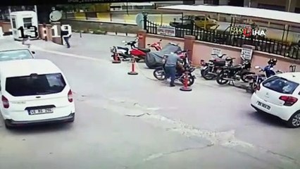 Kapkaç ve motosiklet hırsızlığı kamerada