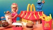 Play Doh McDonald's Restaurant Playset With Cookie Monster and Barbie DIY Burgers Fries McNuggets