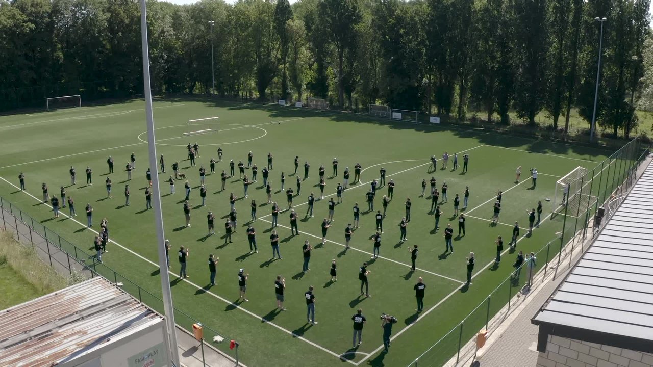 Action symbolique à Solières: la vidéo du drone