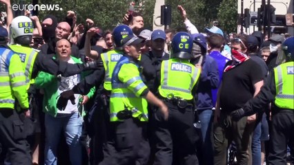 Gegen "Black Lives Matter": Rechte protestieren in London