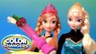 Disney Frozen Color Magic Anna Doll in Her Coronation Dress With Elsa Color Changing Dolls