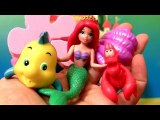 Princess Ariel Color Change Bath Toys Sebastian Flounder Disney Little Mermaid  Color Changing Toys