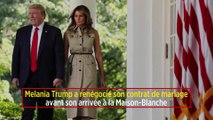 Melania Trump a renégocié son contrat de mariage avant son arrivée à la Maison-Blanche