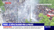 Manifestation à Paris: 12 personnes ont été interpellées à la suite du déploiement d'une banderole identitaire