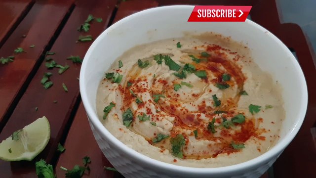 EASY HOMEMADE HUMMUS RECIPE WITHOUT TAHINI | HOMEMADE HUMMUS WITHOUT TAHINI | AROMA FEAST